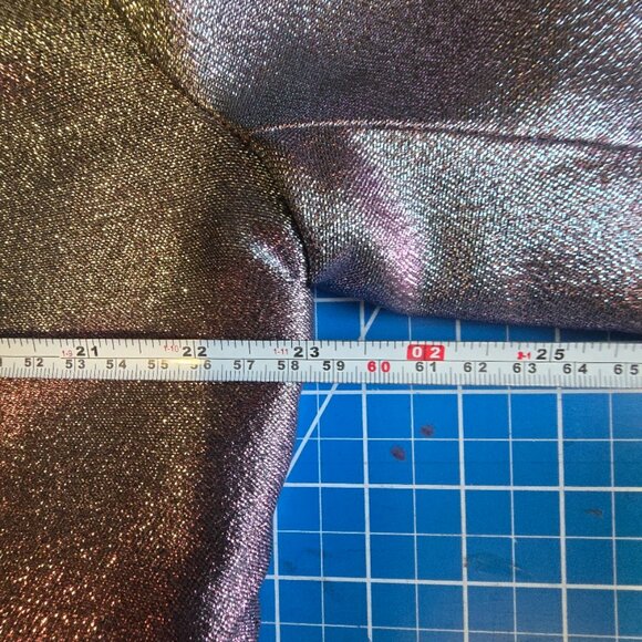 Forever 21+ Double Breasted Blazer Iridescent 0x - Picture 9 of 12